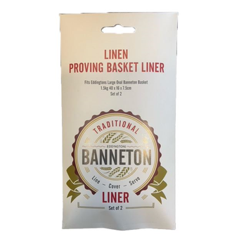 PROVING BASKET LINERS  - SET OF 2 LARGE OVAL 40 X 16CM
