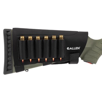 Allen Mesa Neoprene Buttstock Shell Holder .223 Rem - .300 Win Mag 6 Rounds