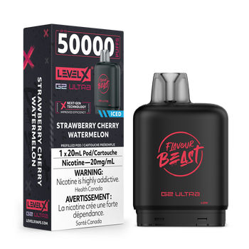 Level X Flavour Beast G2 Ultra 50K Pod - Strawberry Cherry Watermelon Iced