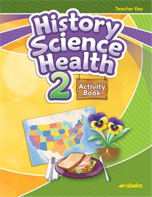 USED ABEKA HISTORY, SCIENCE, HEALTH 2 ACTIVITY BOOK TEACHER EDITION 5th edition