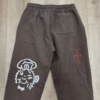 FW20 Travis Scott x McDonald's Sticker Bomb Sweatpants Brown • Pre-Owned [6239] - view 5
