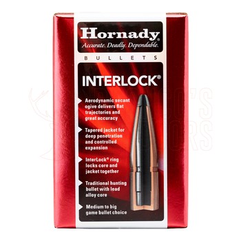 Hornady InterLock Projectiles .338 Cal .338" 250gr 100 Count