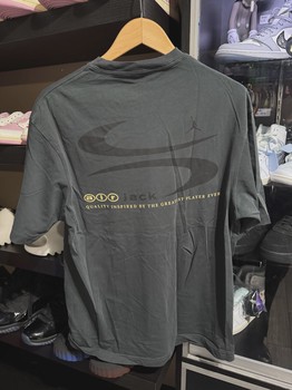 Jordan  x Travis Scott Logo Tee Dark Grey M • Brand New [9192] - view 2