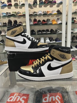 Air Jordan 1 Retro High NRG Patent Gold Toe • Pre-Owned [6555] - view 2