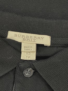 Burberry Brit Men's Cotton Piqué Polo Shirt blk • Pre-Owned [2316] - view 4