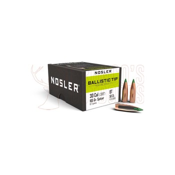 Nosler Ballistic Tip Hunting .30 Cal .308" 165gr Projectiles x50