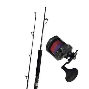 Okuma Cortez Jig Rod 5' 1 Piece 300gm + Okuma Cortez CZ-10CS Star Drag Overhead Reel PE5 250m