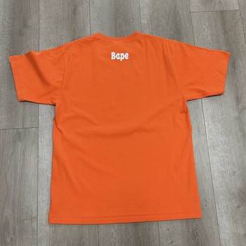 SS23 BAPE Brush College Tee Orange • Brand New [7914] - view 7
