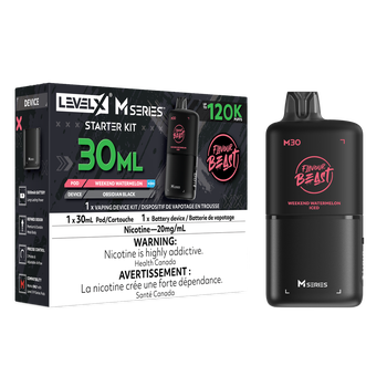 Level X Flavour Beast M30 Starter Kit - Weekend Watermelon Iced