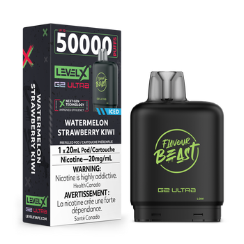 Level X Flavour Beast G2 Ultra 50K Pod - Watermelon Strawberry Kiwi Iced