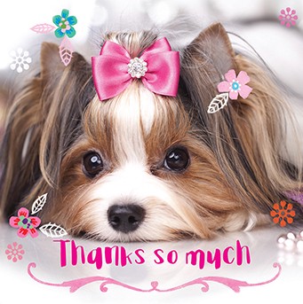 Ling Design - Beaver Dog Card (D)