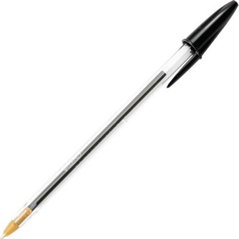 Bic - Cristal Ballpoint Pen - Black Fine (D)