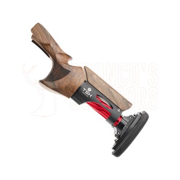 TSK Standard Shotgun Stock for Browning 725 Trap - Medium Grip, Right Hand, Black Pipe Bridge, Wood 40mm Comb, 140mm Red Pipe, Microcell Shaped 23mm Pad