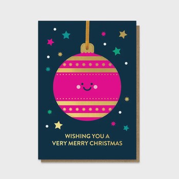 Stormy Knight - Pink Bauble card - BAUB21