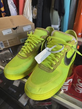 Nike Air Force 1 Low Off-White Volt • Pre-Owned [7060] - view 2