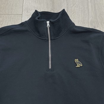 OVO (October's Very Own) Classic Owl Quarter-Zip Mockneck Sweatshirt • Pre-Owned [8000] - view 6