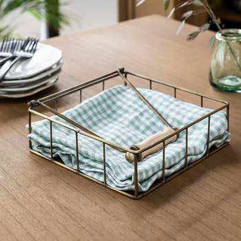 GARDEN TRADING NAPKIN HOLDER - ANTIQUE BRASS
