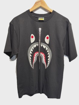 A Bathing Ape WGM Shark Tee Black L • Brand New [5577] - photo 1