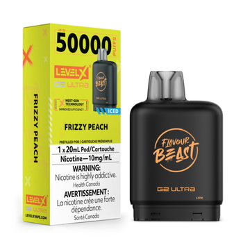 Level X Flavour Beast G2 Ultra 50K Pod - Frizzy Peach Iced (10mg)