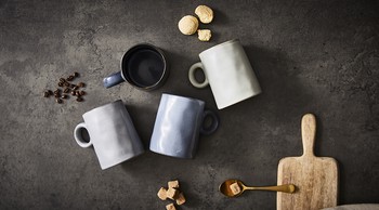 ARTISAN REACTIVE GLAZED MUGS - SET OF 4
