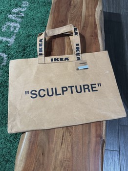 IKEA Off White Sculpture Tote • Brand New [4215] - view 2
