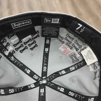 Supreme Bones Box Logo New Era Fitted Hat • Brand New [7776] - view 2