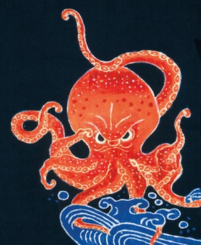 Museums & Galleries Octopus Noren Curtain Design VAM016