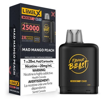 Level X Flavour Beast G2 Boost 25K Pod - Mad Mango Peach