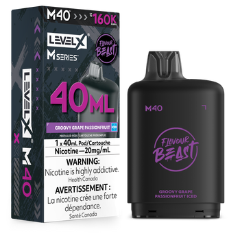Level X Flavour Beast M40 160K Pod - Groovy Grape Passionfruit Iced
