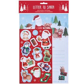 Partisan Letter to Santa Snow Scene (D)