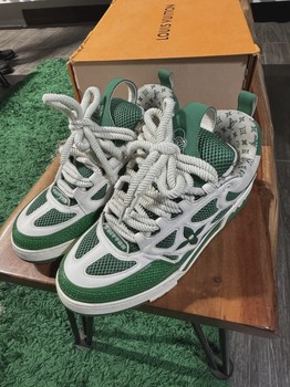 Louis Vuitton LV Skate Sneaker Green White (8.5LV) • Pre-Owned [0070] - view 3