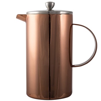 COPPER DOUBLE WALLED 8 CUP CAFETIERE