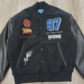 Civil Regime x Marvel X-Men '97 Wolverine Slash Varsity Bomber Jacket. • Brand New [5468] - view 6