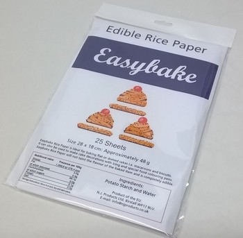 EDIBLE RICE PAPER - PACK OF 25 SHEETS