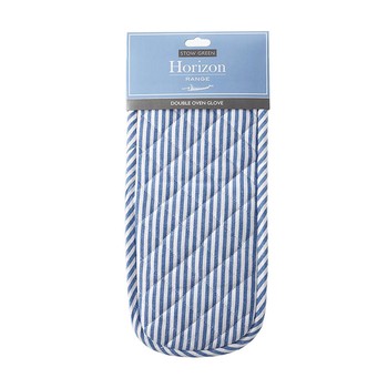 HORIZON BLUE STRIPE DOUBLE OVEN GLOVE