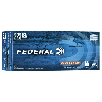 Federal Power Shok Soft Point .223 55gr