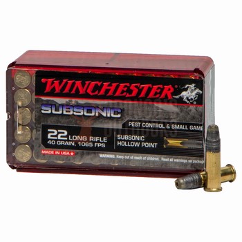 Winchester Subsonic .22LR 40gr 50 Rounds