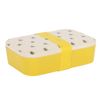 BEE PRINT BAMBOO LUNCH BOX