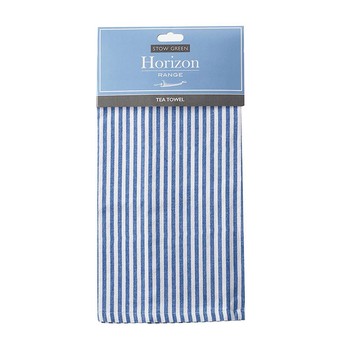 HORIZON BLUE STRIPE TEA TOWELS - SET OF 2