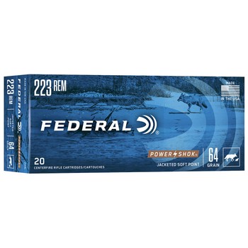 Federal Power Shok Soft Point .223 64gr