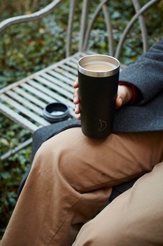 CHILLY'S 500ML MATT BLACK COFFEE CUP