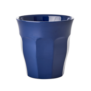 RICE MEDIUM MELAMINE CUP - NAVY BLUE