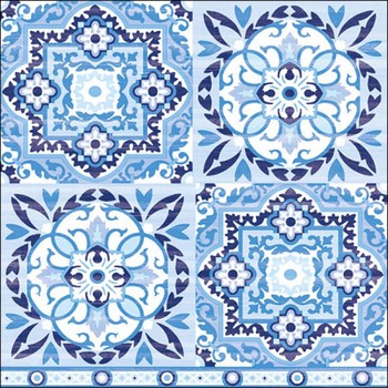 BLUE  TILES NAPKINS
