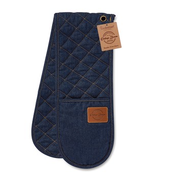 OXFORD DENIM DOUBLE OVEN GLOVE