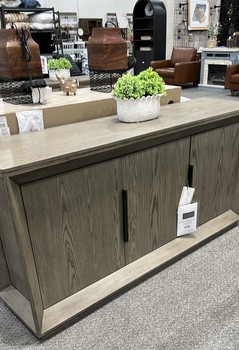 Goodwin 70" Multi-Use Oak Console, Gray