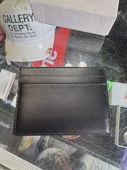 YSL Black Leather Card Holder • Brand New [5837] - view 3