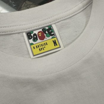 BAPE Check College Tee 'White/Red' • Pre-Owned [4478] - view 4