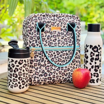 LEOPARD DESIGN UPRIGHT LUNCH BAG