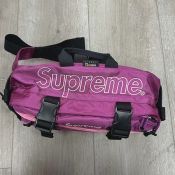 Supreme Waist Bag (FW19) Magenta • Brand New [8577] - view 4