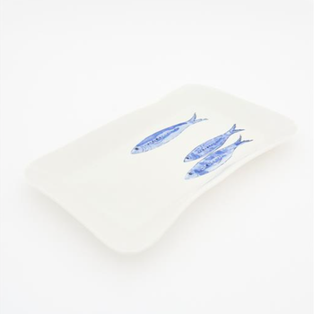 BATELA THREE FISH LARGE RECTANGULAR CERAMIC DISH